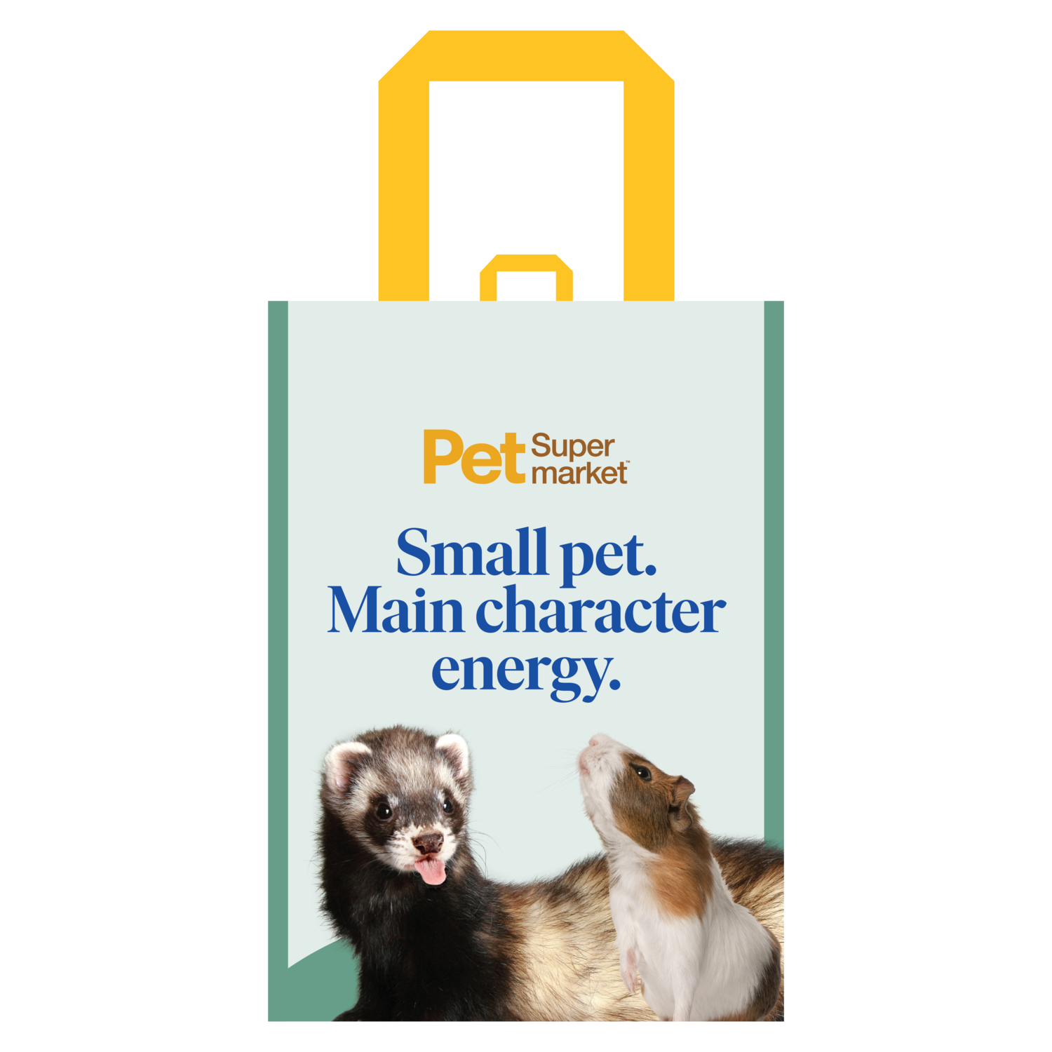 Pet Supermarket Reusable Shopping Bag, Small Pets
