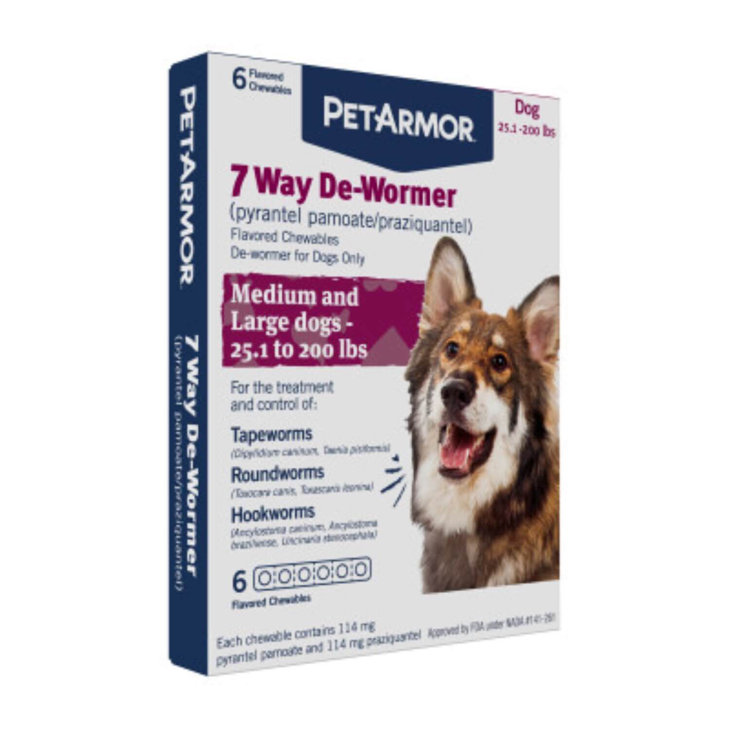 7 Way De-Wormer For Large Dogs