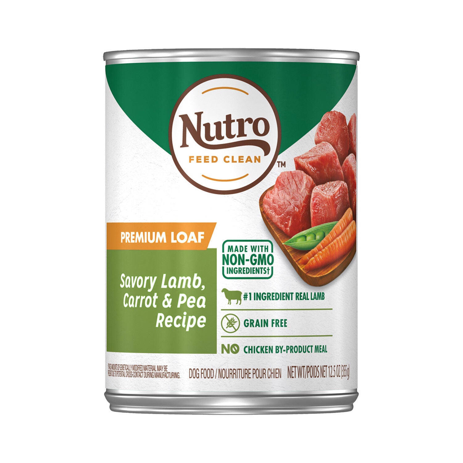 Lamb and pea dog food top