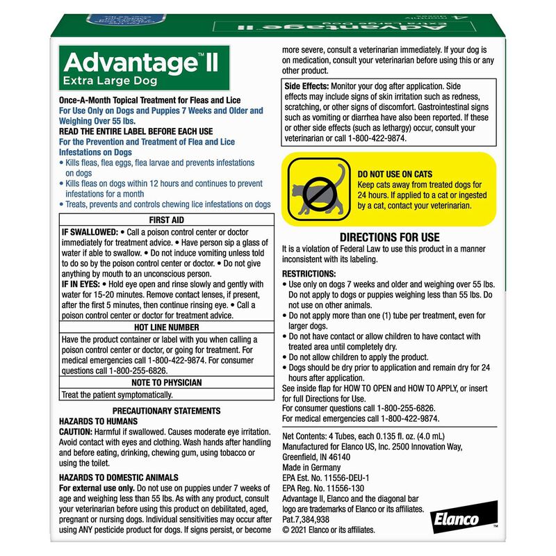 Advantage Ii Flea Treatment For Dogs, Over 55 Lbs image number 2