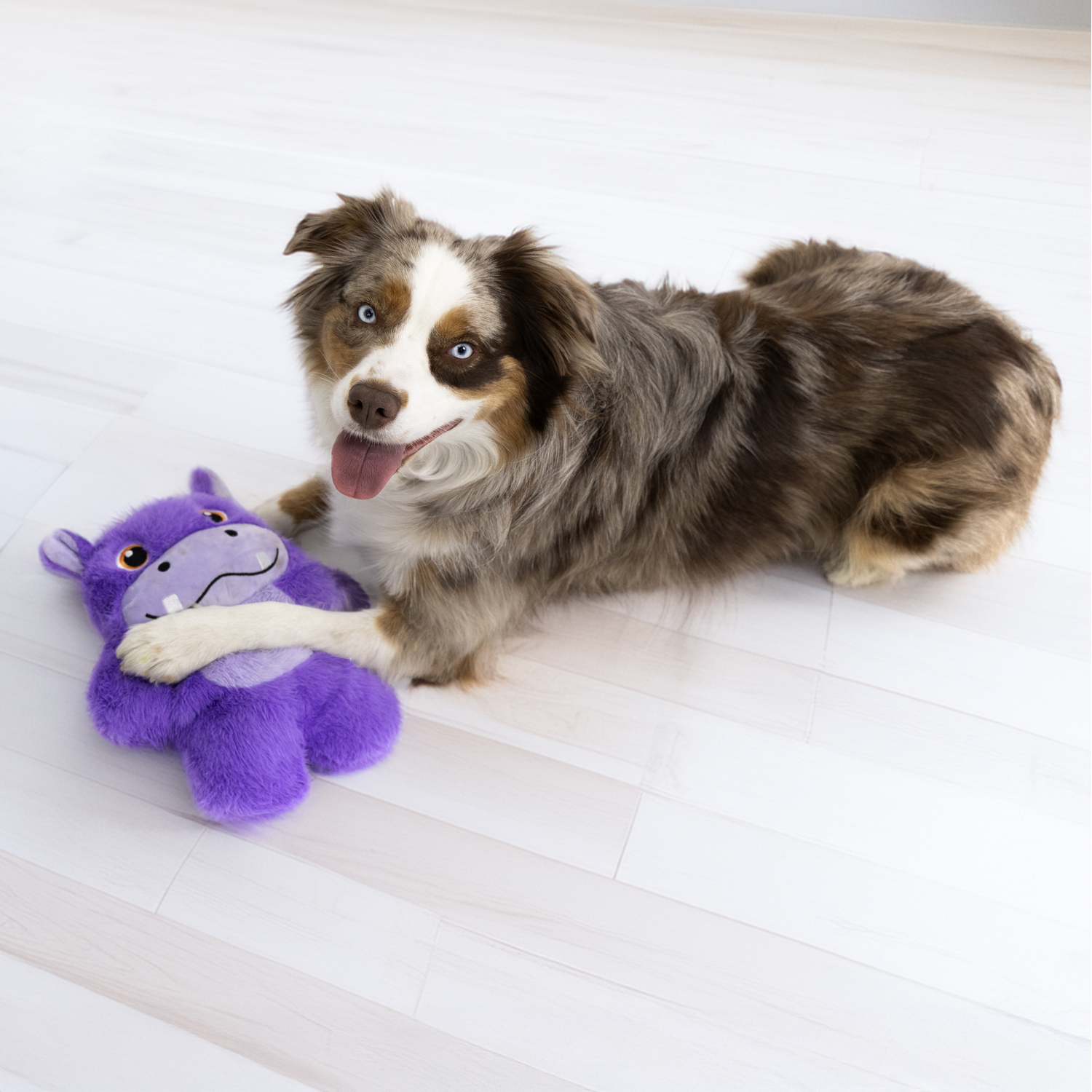 Kong Snuzzles Purple Hippo Plush Dog Toy - 12"