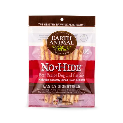 No Hide Grass Fed Beef Stix Natural Rawhide Alternative Dog & Cat Chew Dog Treat