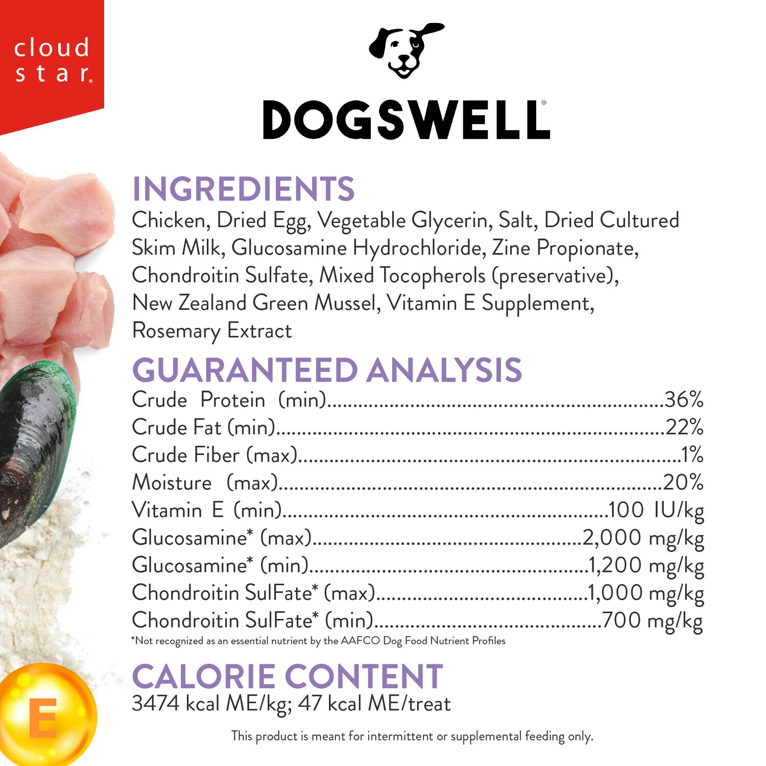 Dogswell Hip & Joint Grain-Free Chicken Soft Strips Dog Treat, 20-Oz