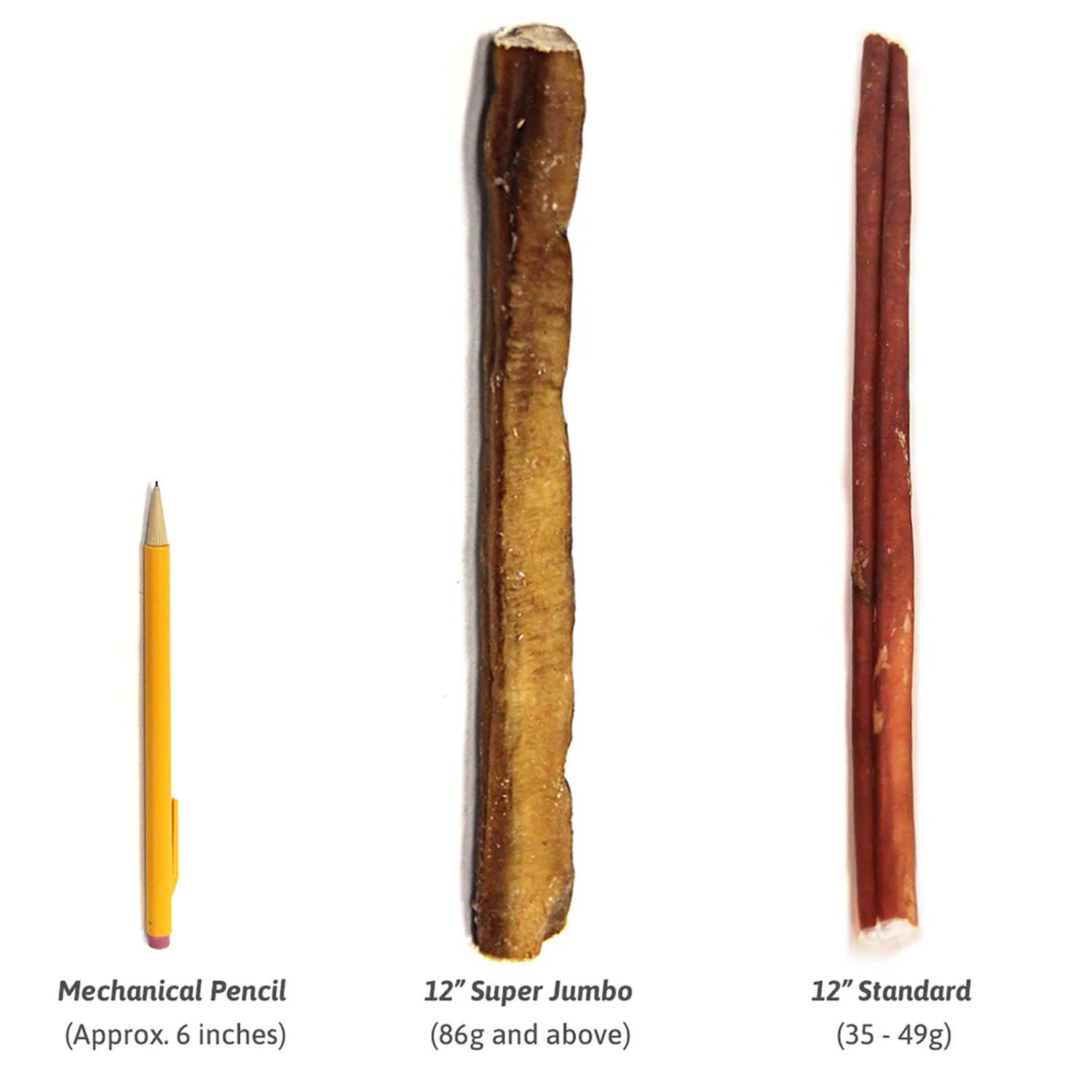 Performatrin Ultra Odor Free Super Jumbo Bully Stick Dog Treat, 12"