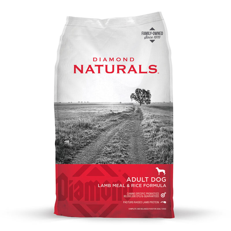 Diamond Naturals Adult Lamb & Rice Formula Dry Dog Food, 40lb