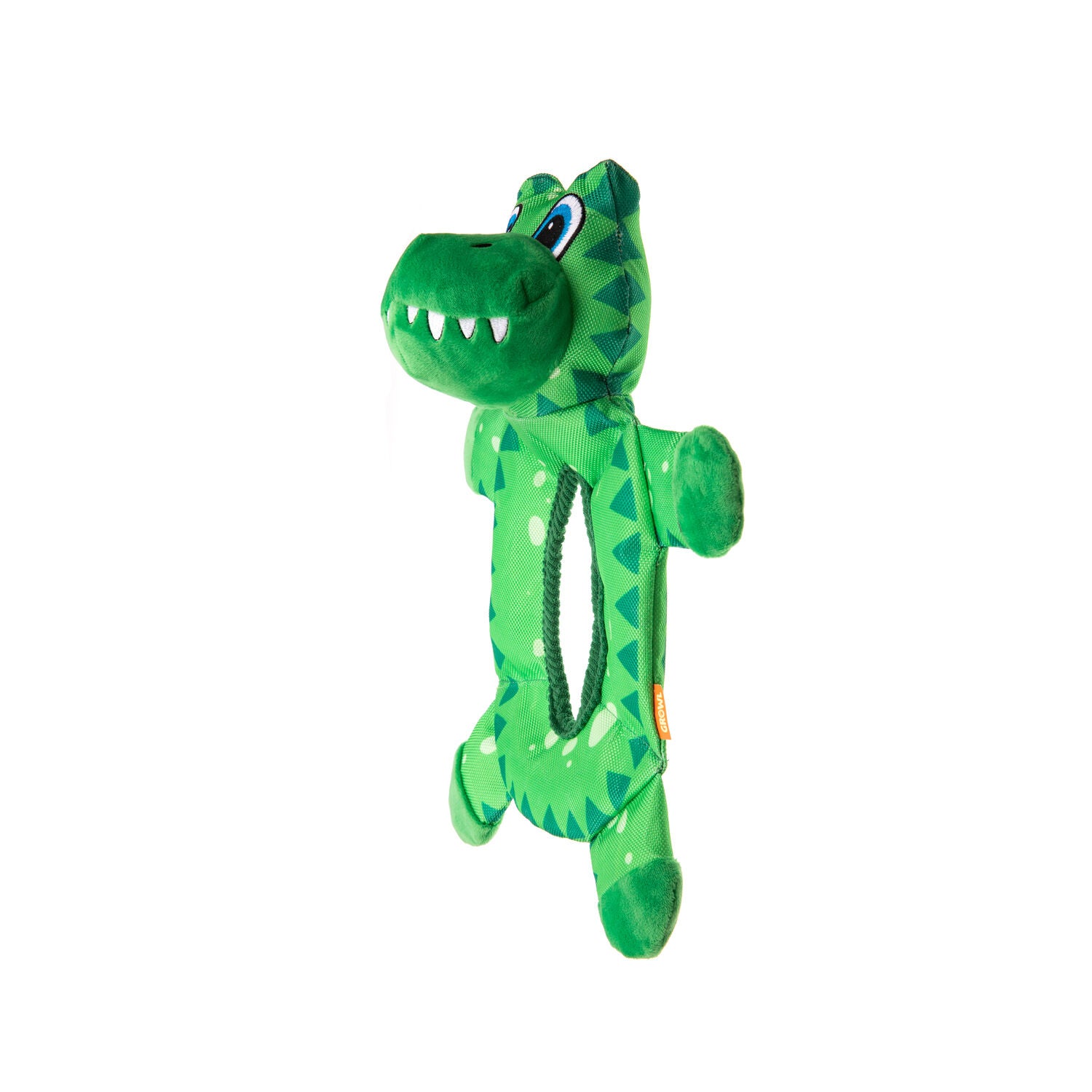 Growl Bruisers Gus The Gator Durable Squeaky Dog Toy, 15"