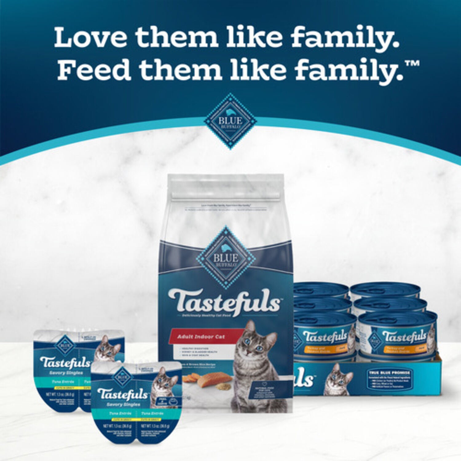 Blue Buffalo Tastefuls Adult Indoor Cat Dry Cat Food, Salmon & Brown Rice, 7-Lb Bag