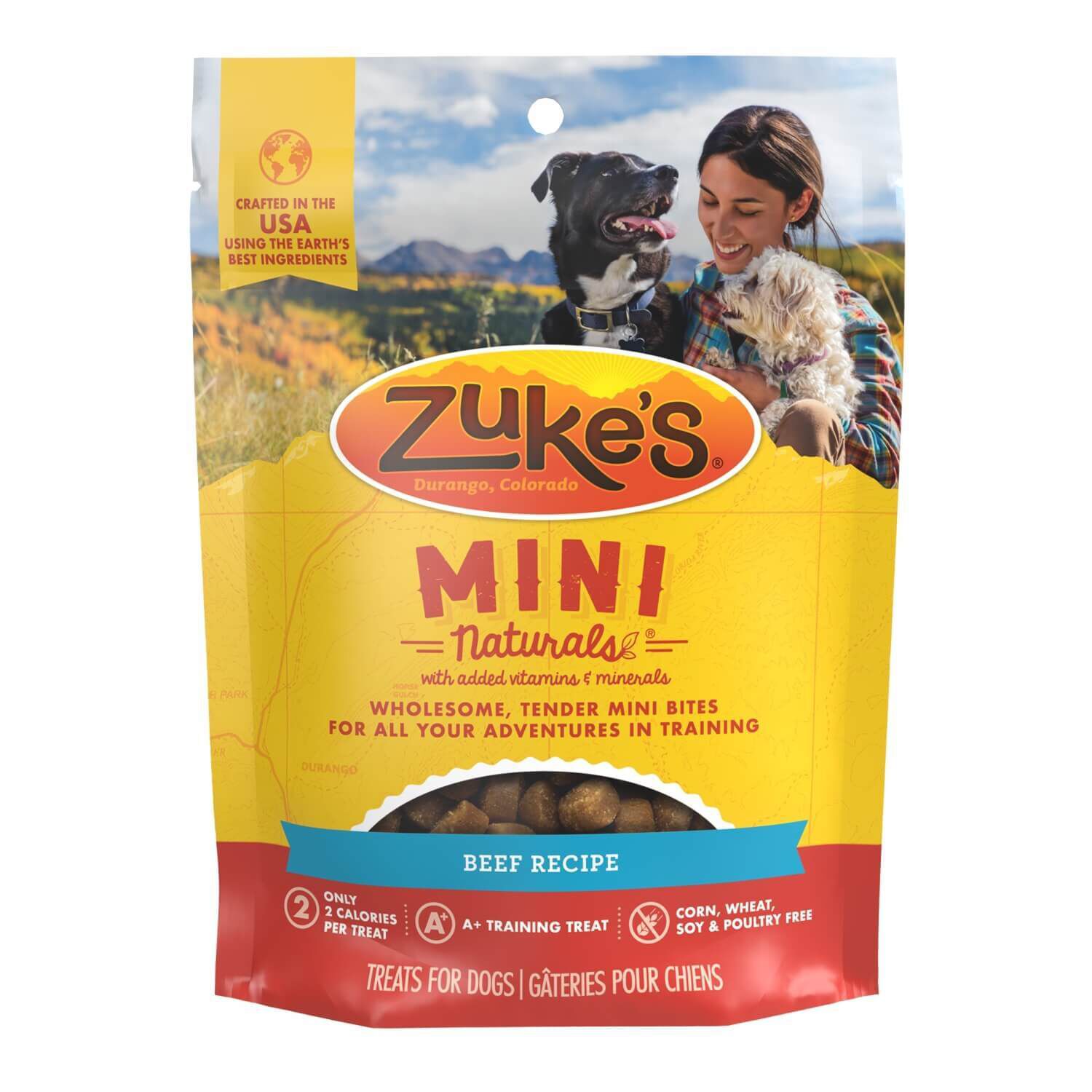 Zuke's Mini Naturals  Beef Recipe Dog Training Treats