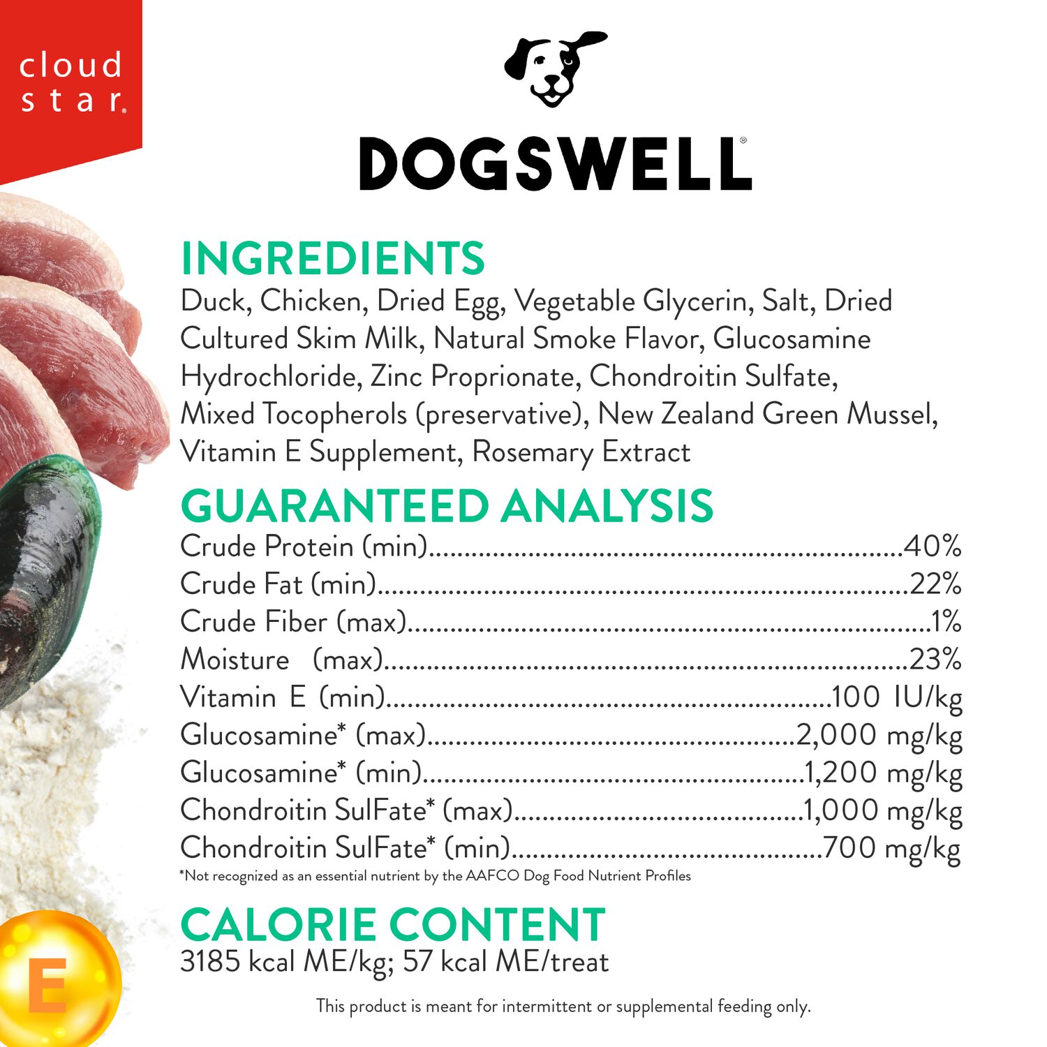 Dogswell Hip & Joint Grain-Free Duck Grillers Dog Treat, 20-Oz