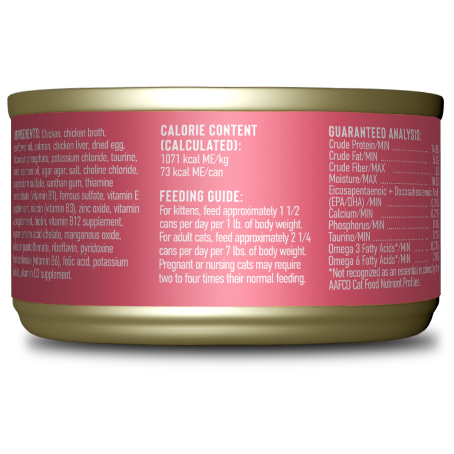 Tiki Cat Baby Pate Wet Cats Food For Kittens, Chicken, Salmon & Chicken Liver, 2.4-Oz Can