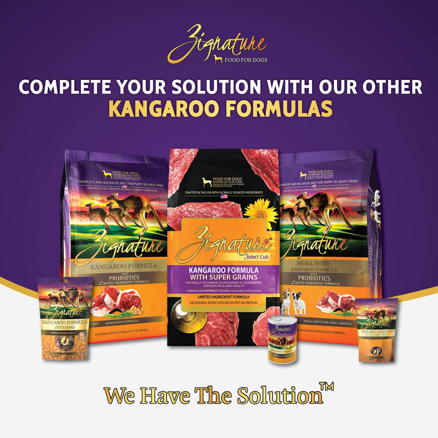 Zignature Select Cuts Kangaroo Formula Dry Dog Food, 25-Lbs.