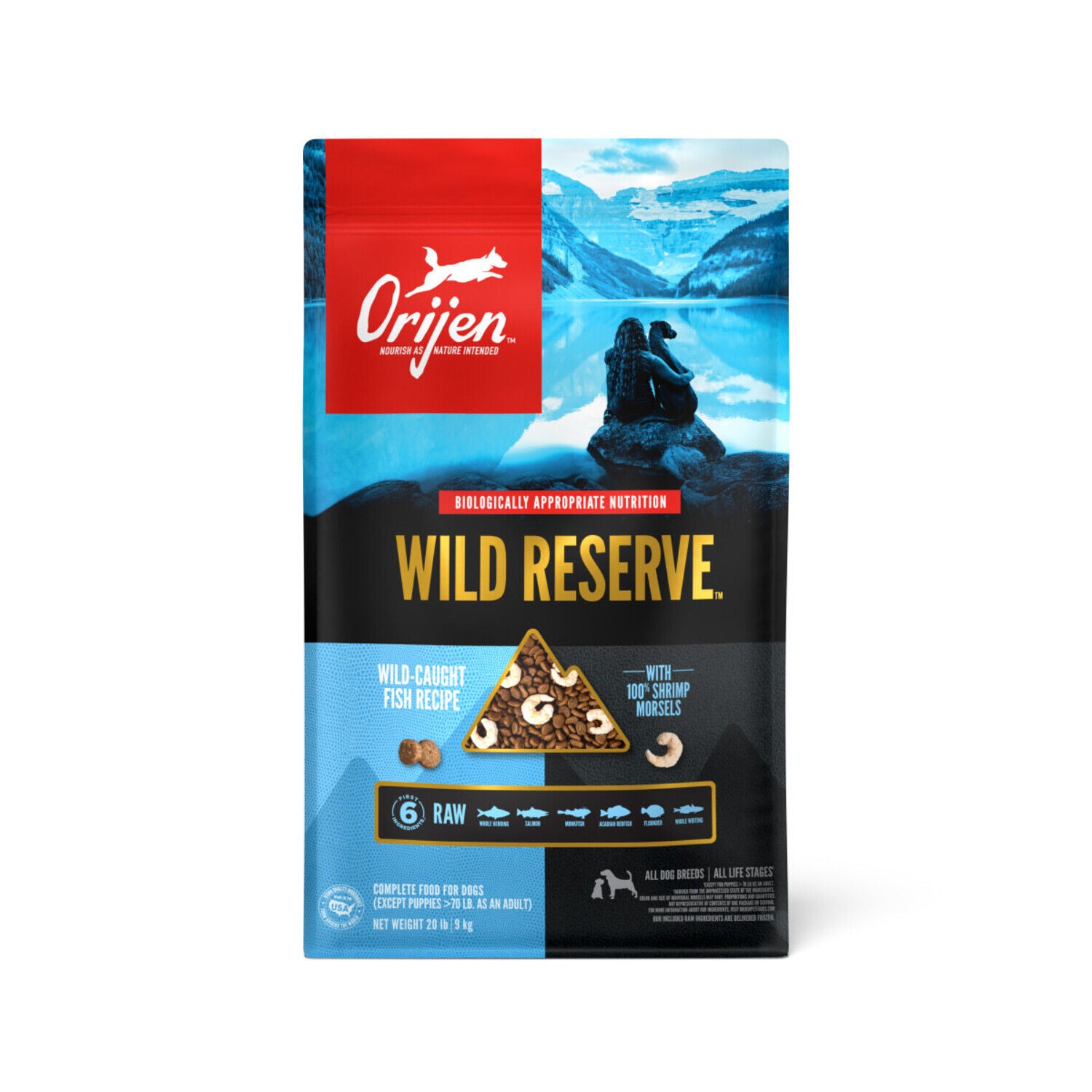 Orijen Wild Reserve Wild-Caught Fish Recipe Dry Dog Food, 4-Lb