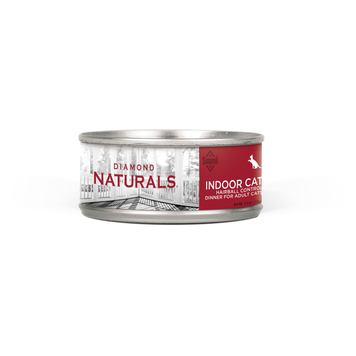 Diamond Naturals Indoor Hairball Control Chicken Dinner Adult Wet Cat Food, 5.5-Oz - 24 Pack