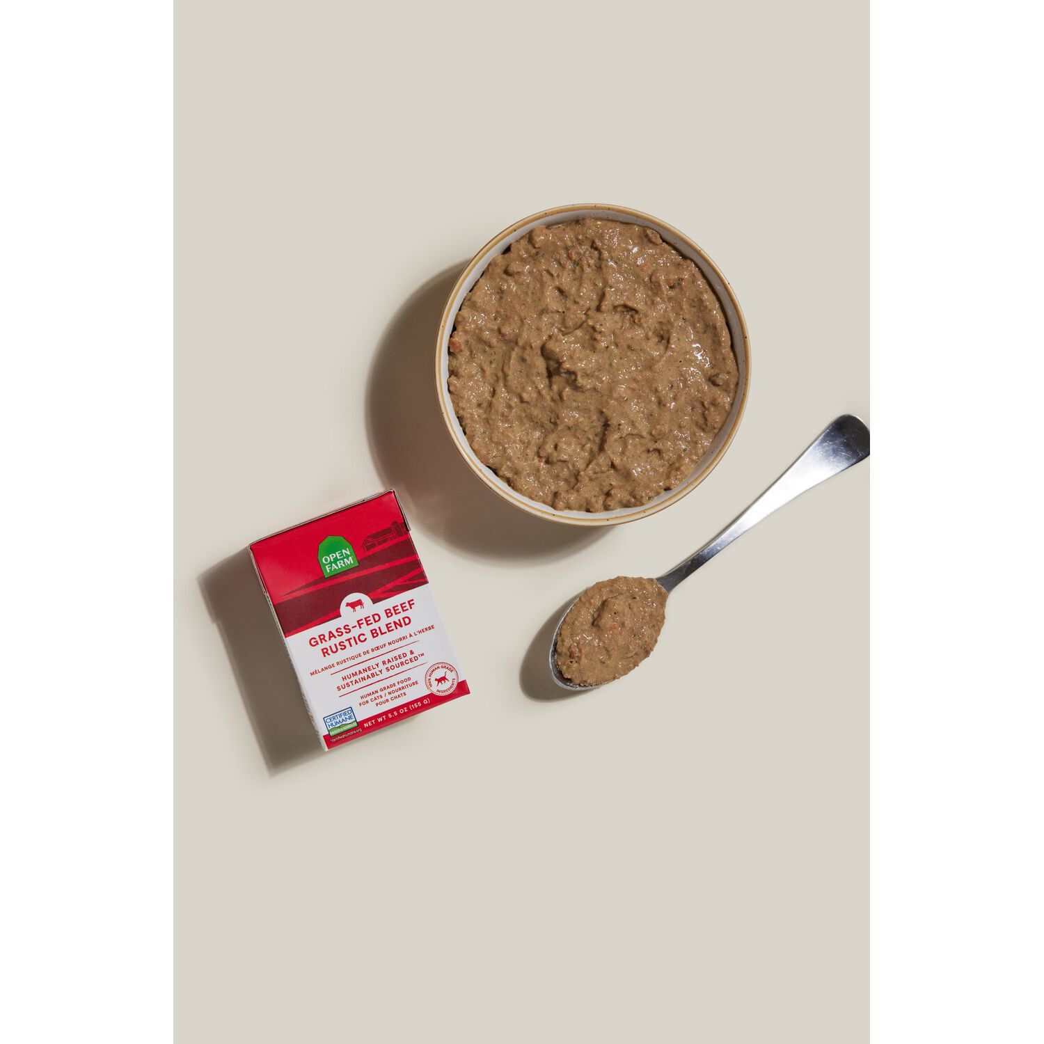 Open Farm Rustic Blend Grass-Fed Beef Wet Cat Food, 5.5Oz-Pack Of 12
