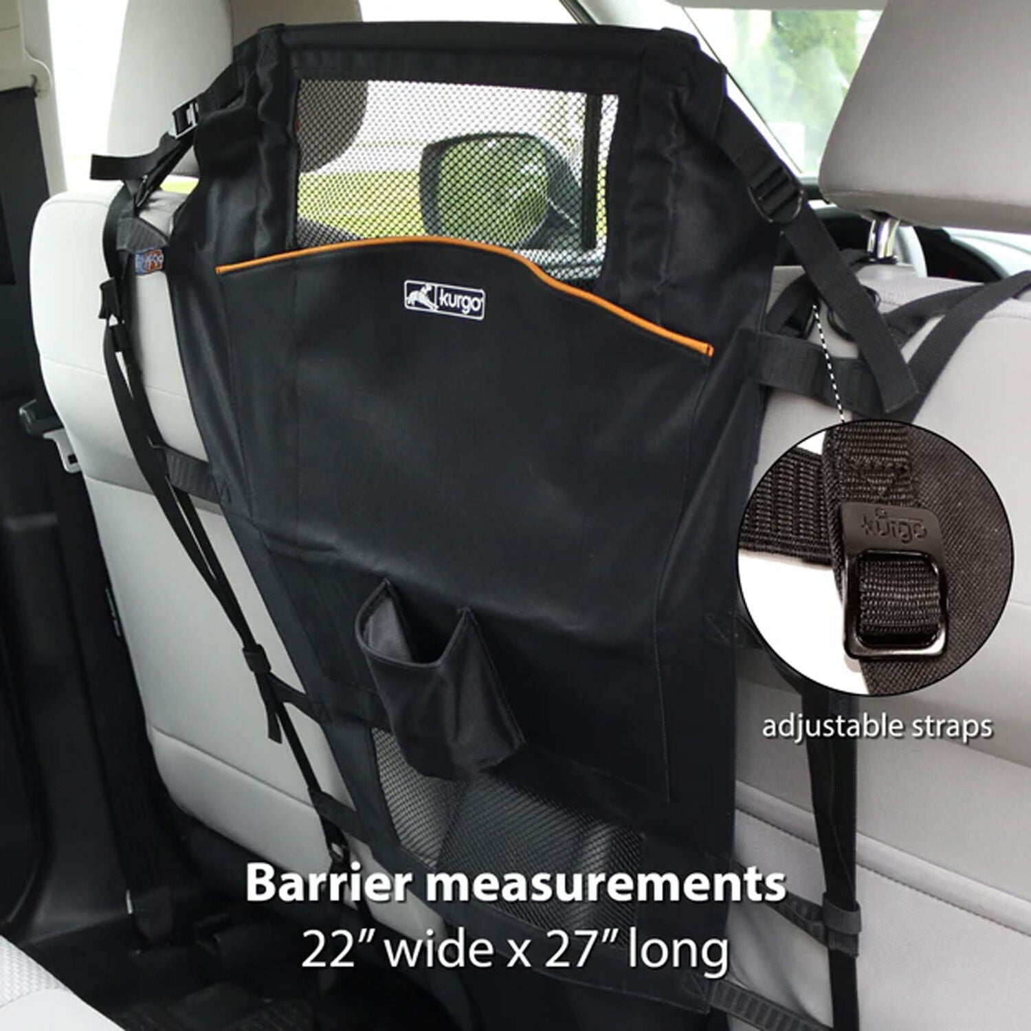 Kurgo Backseat Dog Barrier For Cars & Suvs