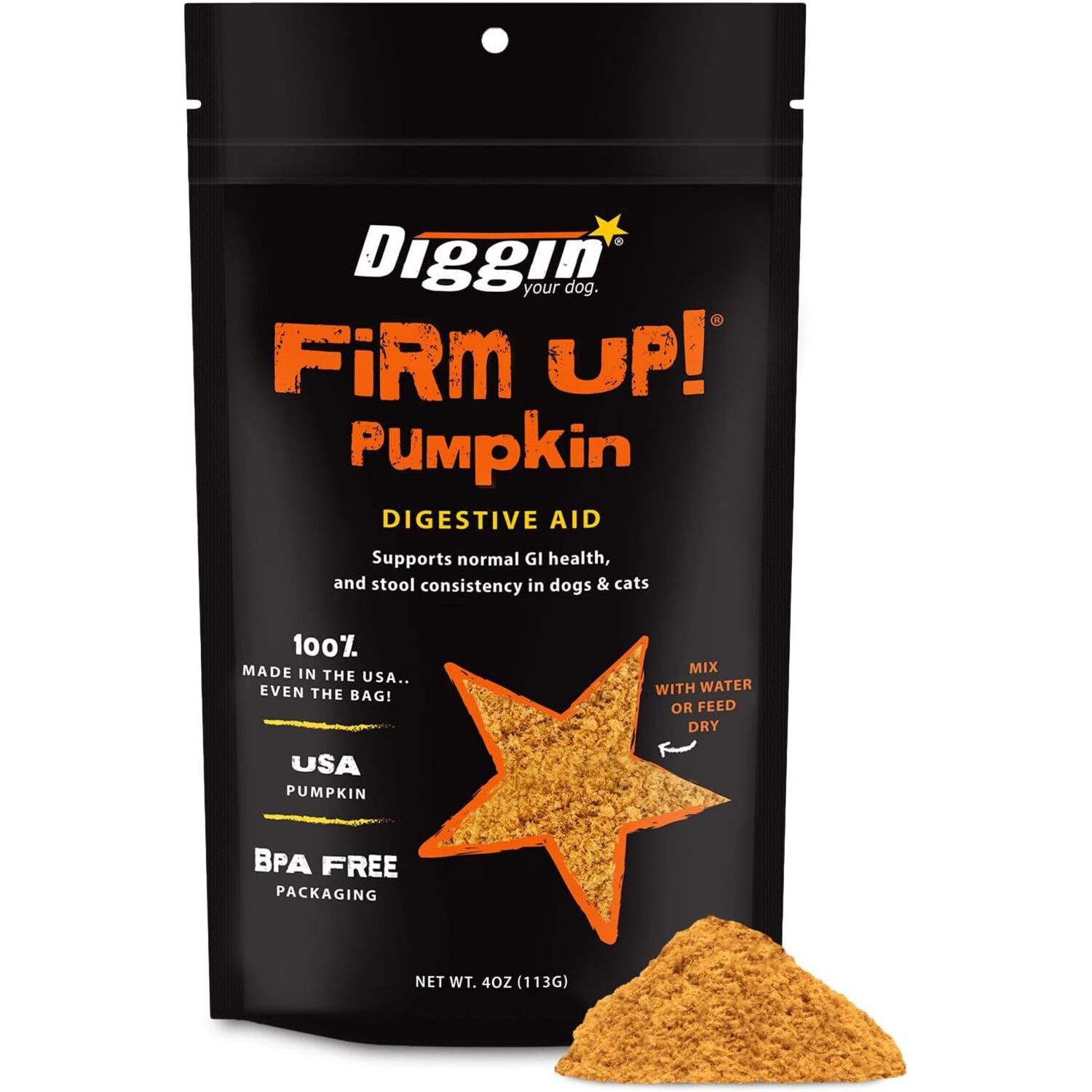 Super Snouts Firm Up Digestive Aid Powder Dog Supplement, 4-Oz