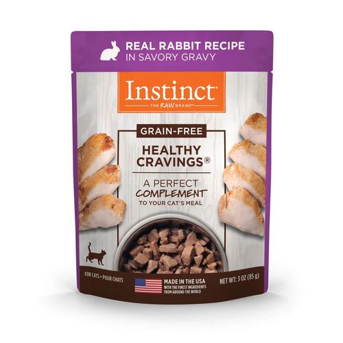 Healthy Cravings Grain Free Real Rabbit Recipe In Savory Gravy Wet Cat Food Topper
