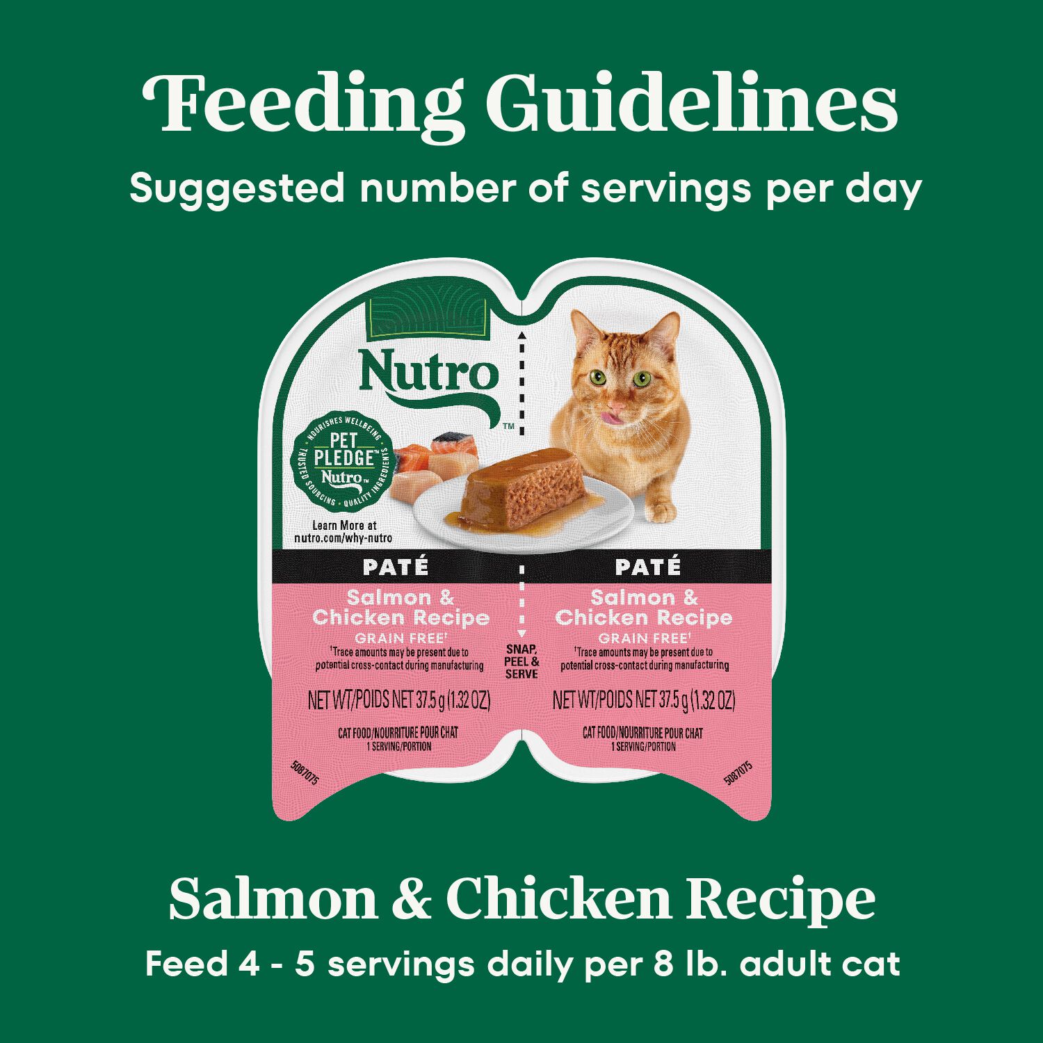 Nutro Perfect Portions Salmon & Chicken Recipe Pate Wet Cat Food, 2.65-Oz