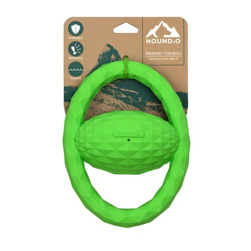 Squeaky Tug Ball Dog Toy