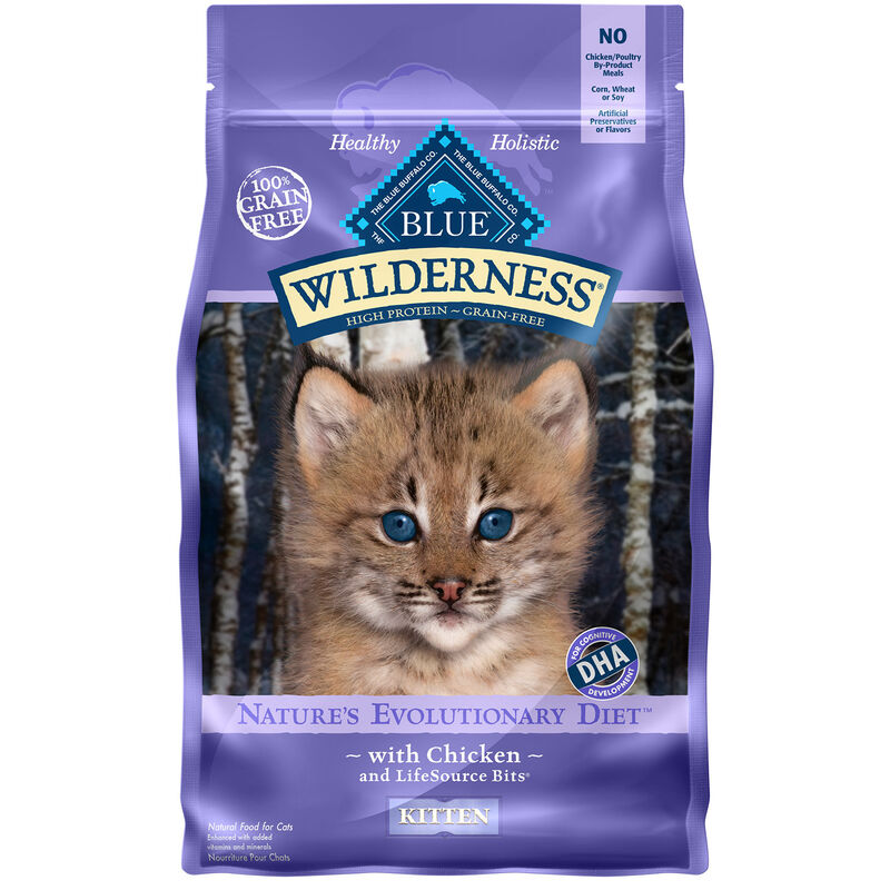 Wilderness Chicken Recipe Kitten Cat Food image number 1