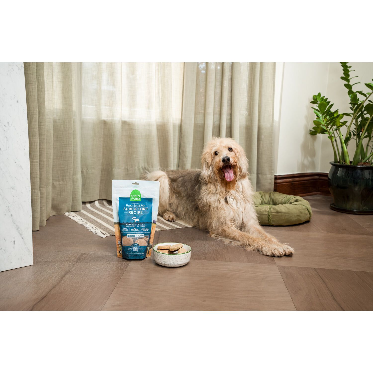 Open Farm Freeze Dried Raw Dog Food Patties Surf & Turf Recipe, 10.5Oz