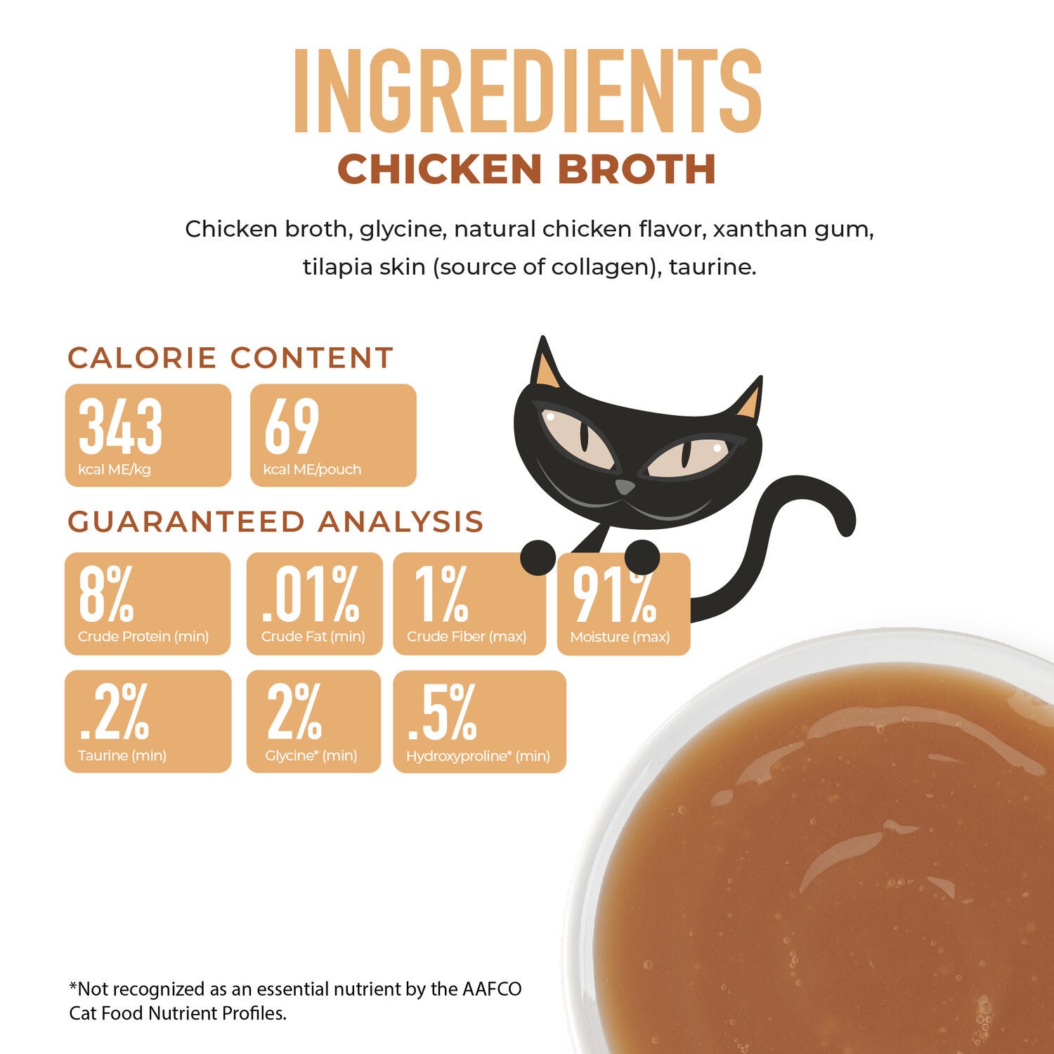 Tiki Cat Born Carnivore Broths Wet Cat Food Topper, Chicken Broth, 7-Oz Spout Pouch