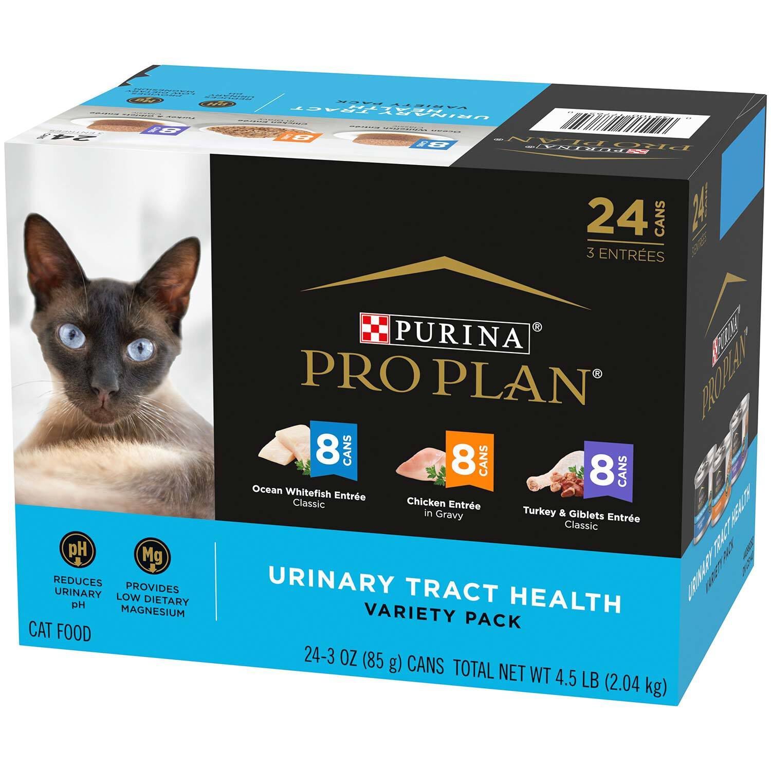 Purina Pro Plan Urinary Tract Health Canned Cat Food Variety Pack - 24 3Oz Cans