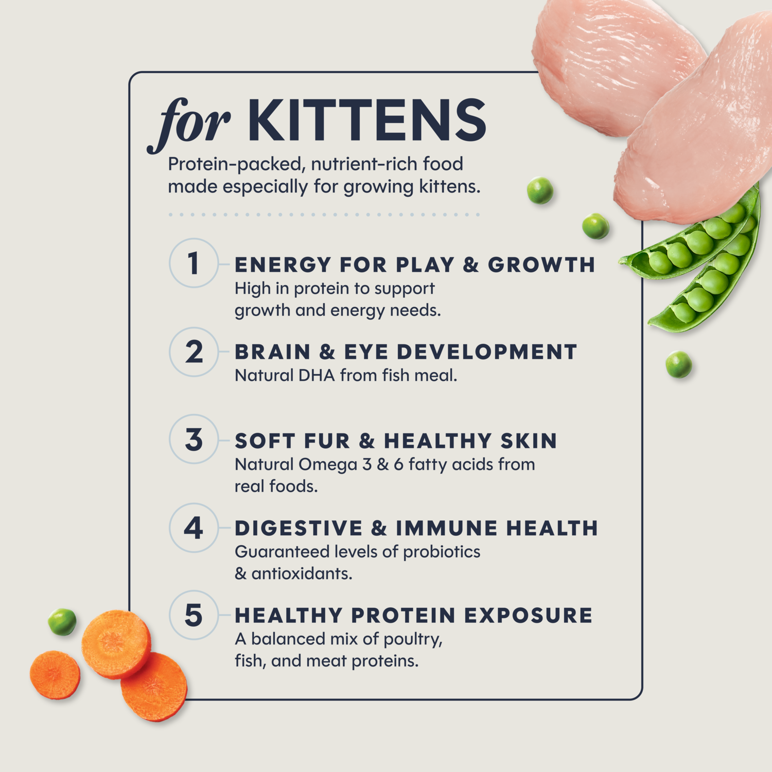 Instinct Original Kitten Grain-Free Recipe With Real Chicken Dry Cat Food, 4.5-Lb Bag
