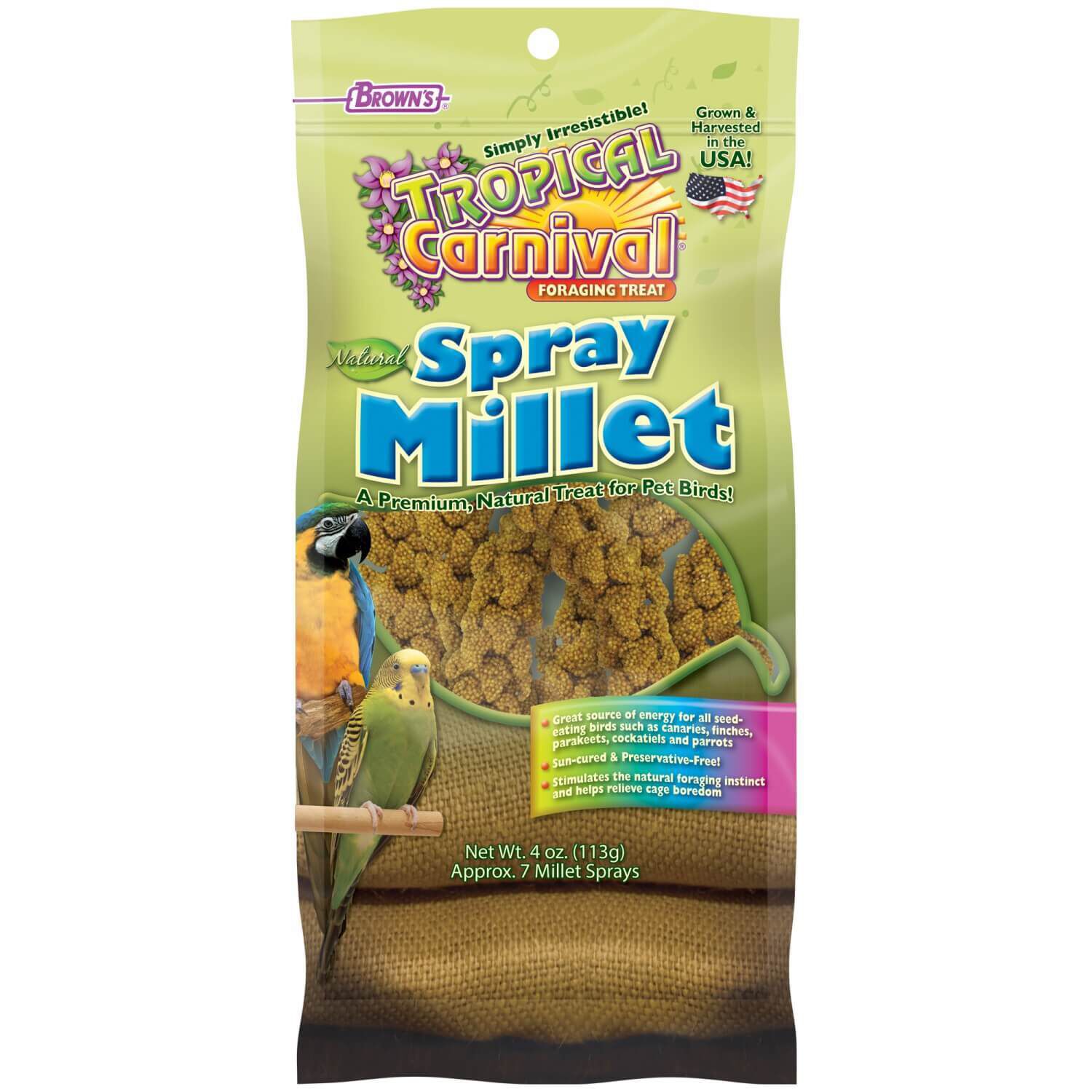 Tropical Carnival Natural 7 Count Spray Millet