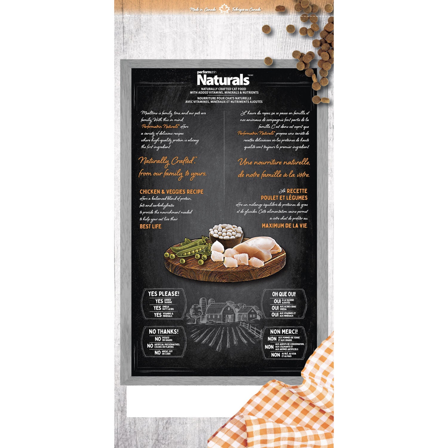 Performatrin Naturals Chicken & Veggies Recipe Kitten Formula Dry Cat Food, 5Lb