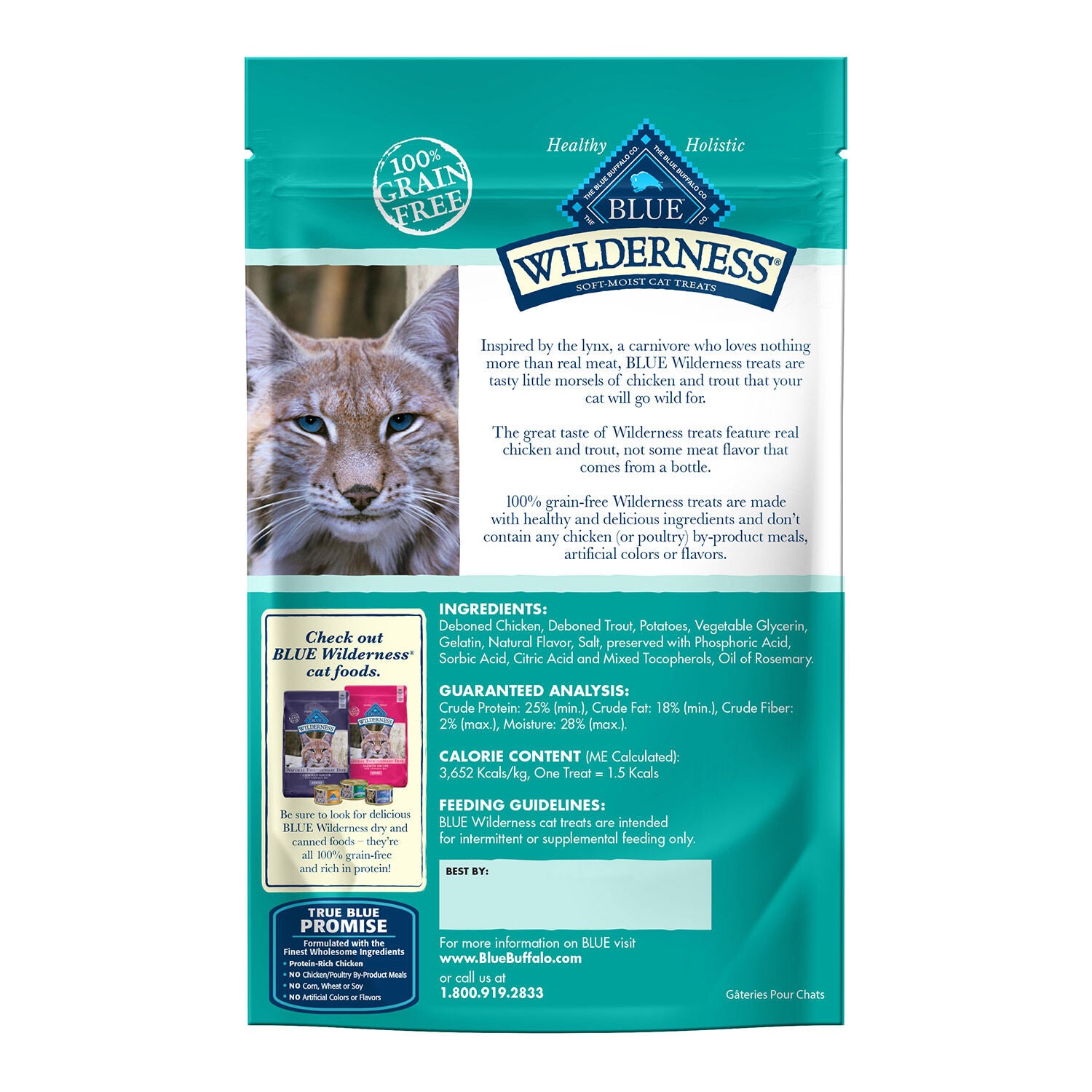 Blue Buffalo Wilderness Chicken & Trout Recipe Cat Treats