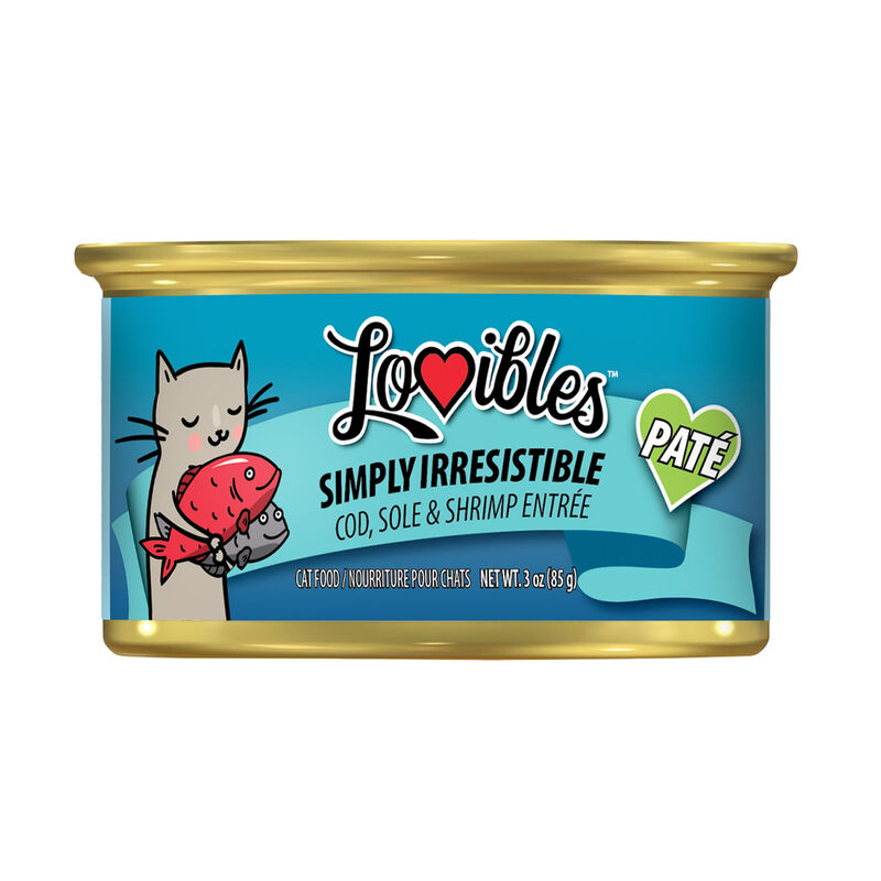 Lovibles Simply Irresistible Cod, Sole & Shrimp Pate Entree Wet Cat Food