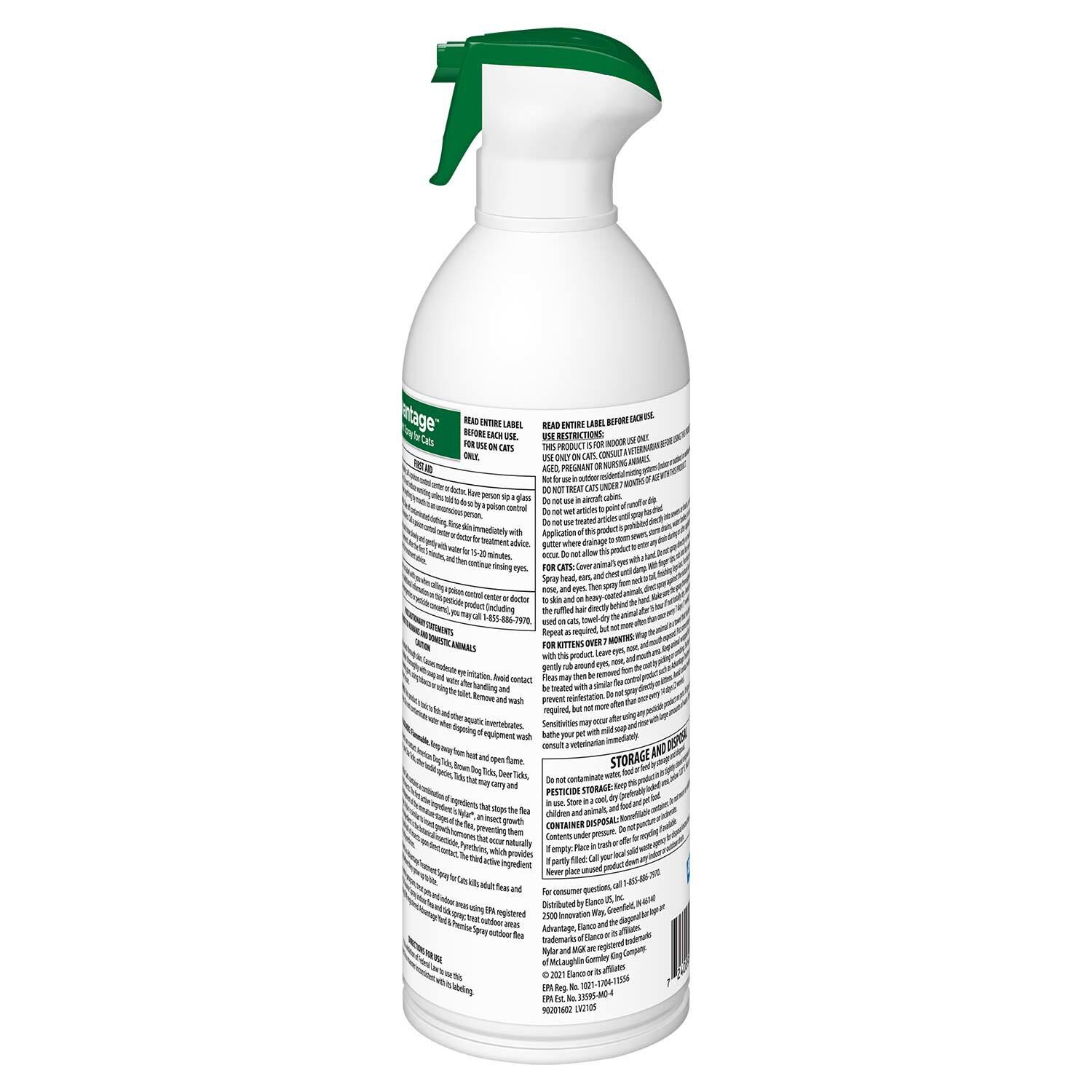 Advantage Flea Tick Spray For Cats 8oz Pet Supermarket