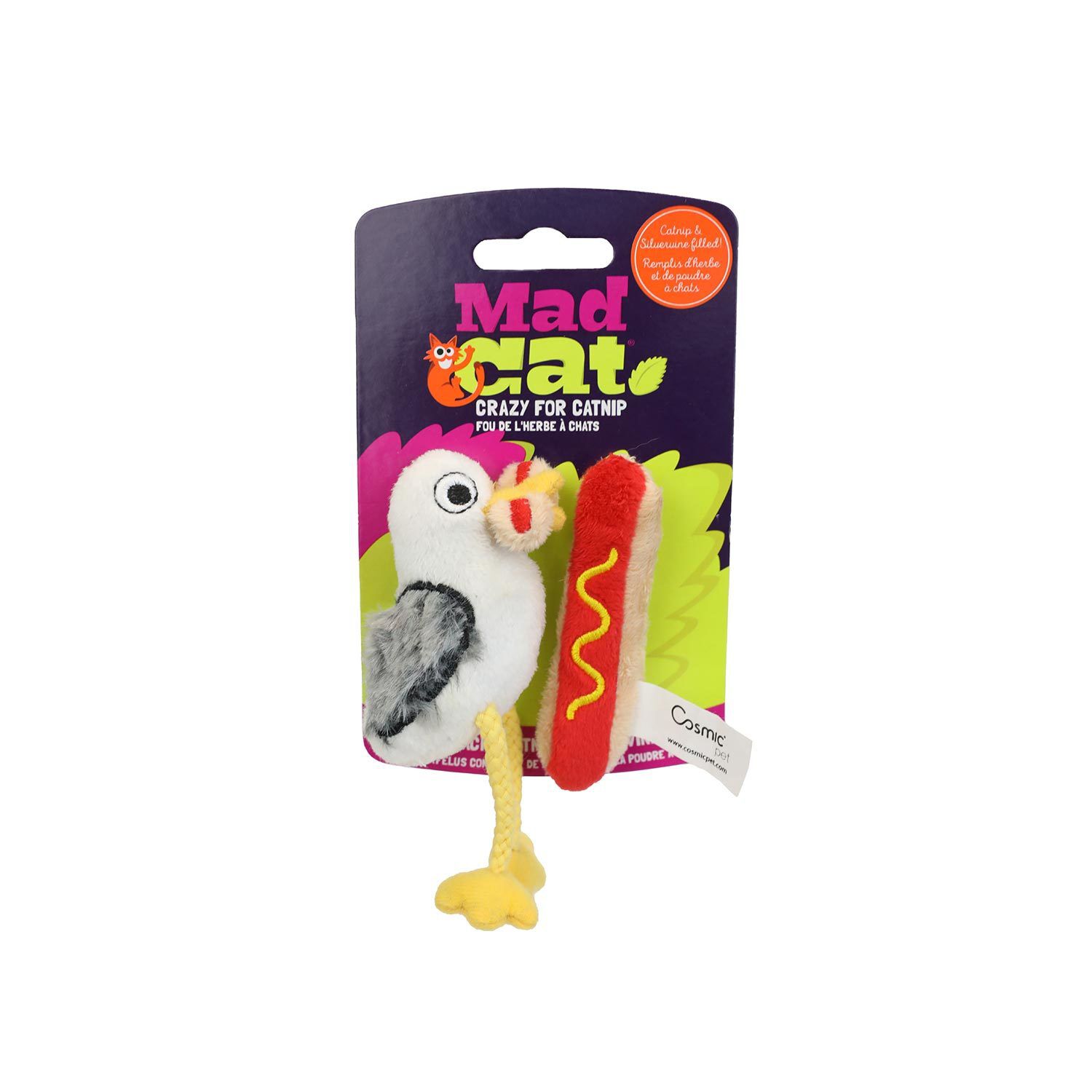 Hot Dog Thief 2Pk Cat Toy