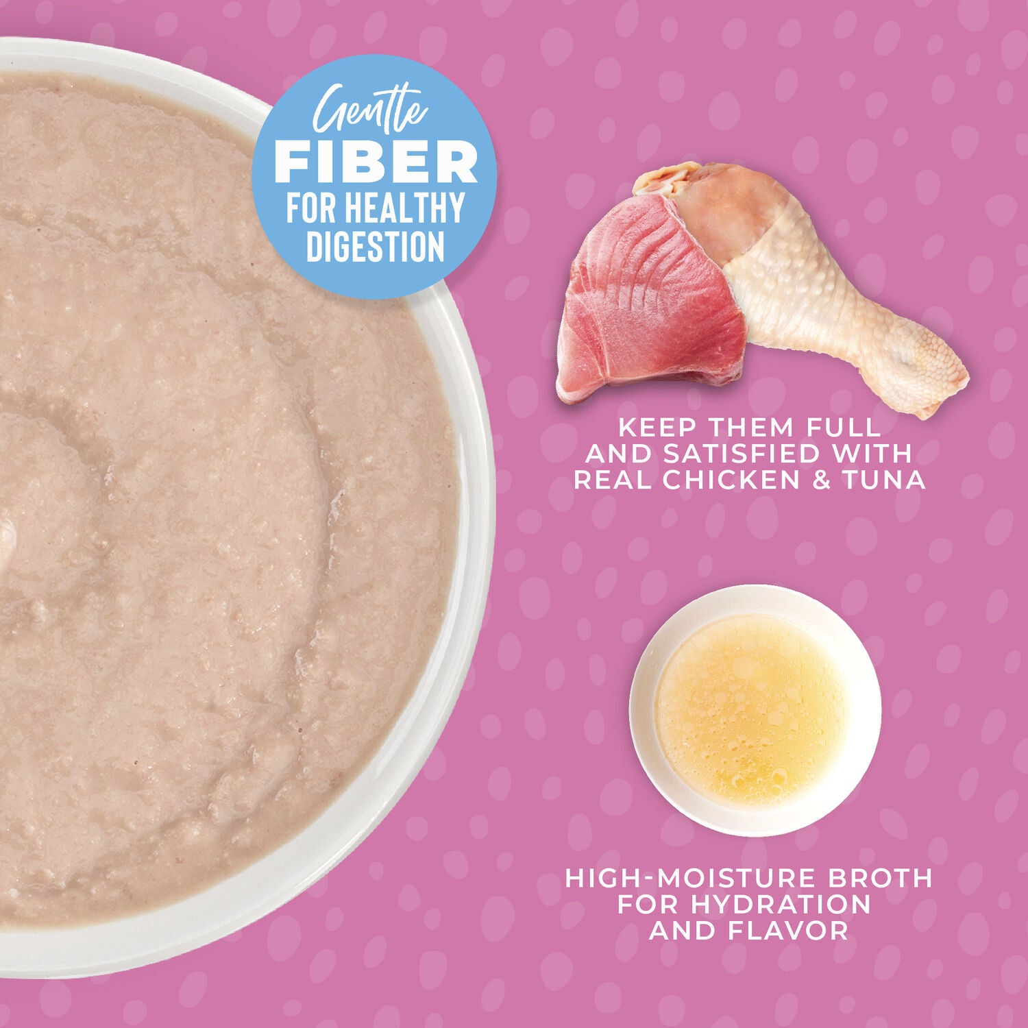 Tiki Cat Baby Mousse Wet Cat Food, Chicken, Tuna & Chicken Liver, 2.4-Oz Pouch Pack Of 12