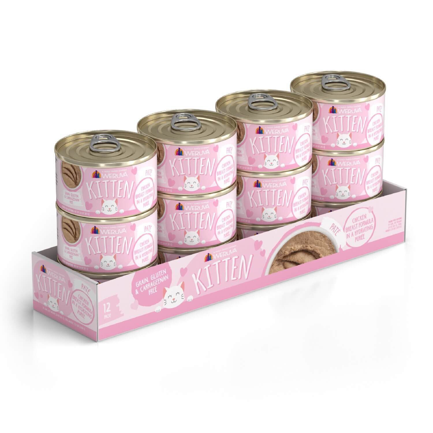 Weruva Kitten Grain Free Chicken Breast Formula In A Hydrating Pur&eacute;e Wet Cat Food