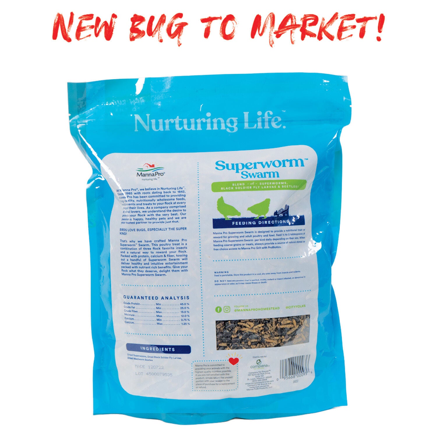 Manna Pro Superworm Swarm For Chickens & Wildbirds