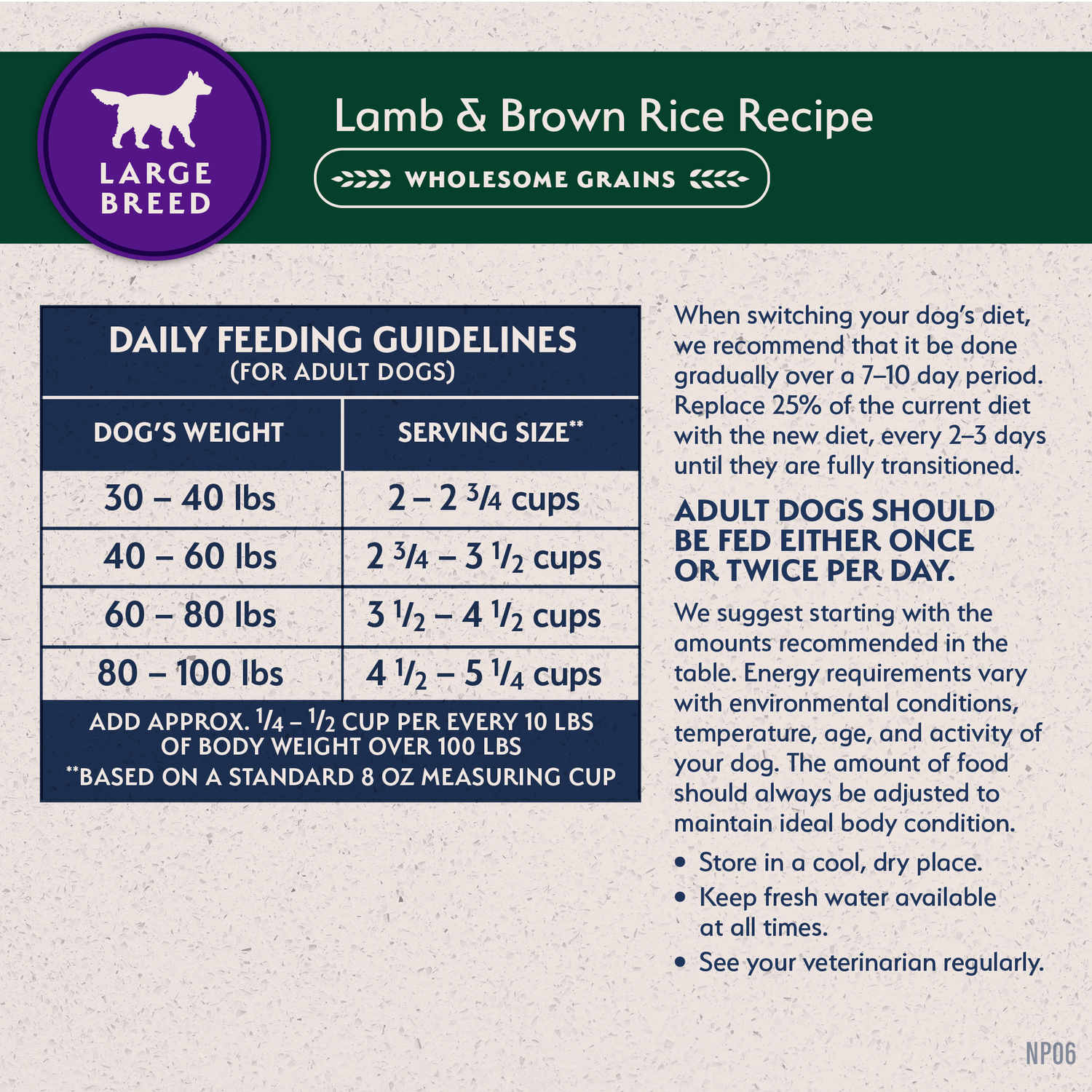 Natural Balance Limited Ingredient Lamb & Brown Rice Large Breed Recipe Dry Dog Food, 26-Lb