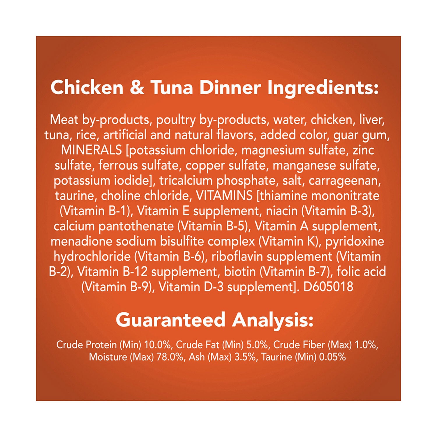 Friskies Pate Chicken & Tuna Dinner Wet Cat Food