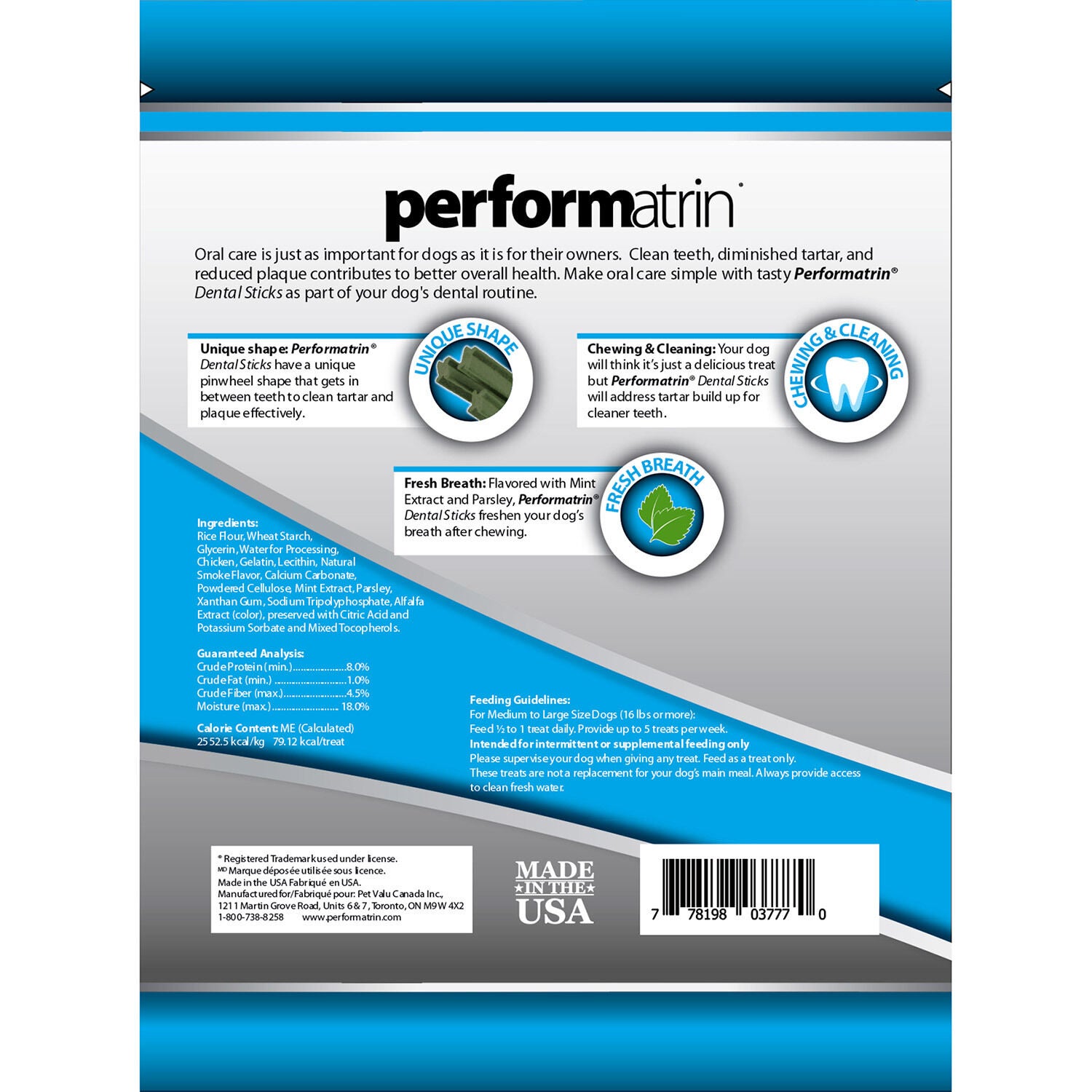 Performatrin dental sticks clearance