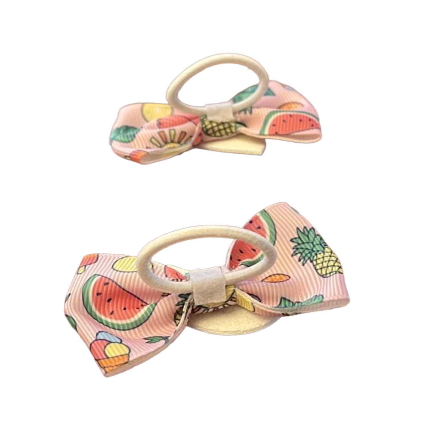 Bailey & Bella Pink Sweet Watermelon Summer Dog Hair Bows, 2-Pack