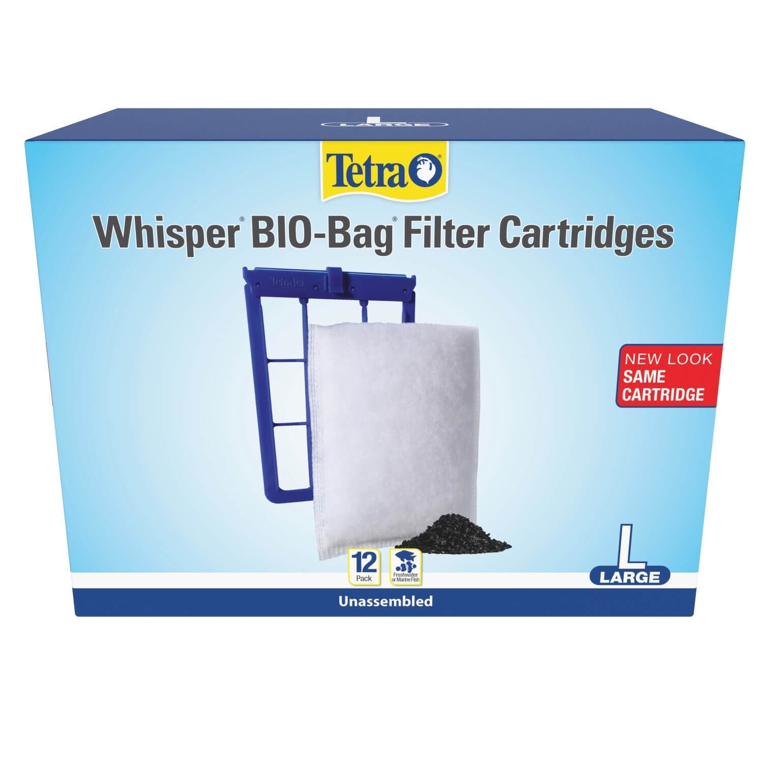 Tetra Whisper Bio-Bag Unassembled Replacement Filter Cartridges For Aquariums, Large