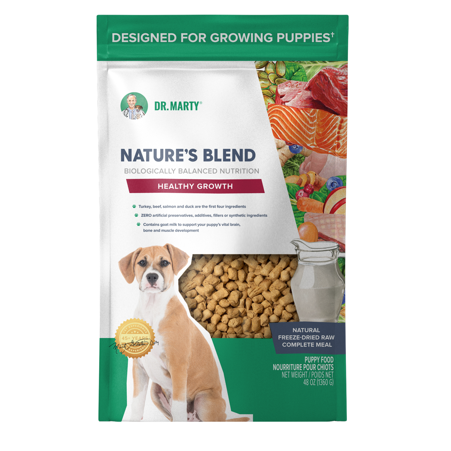 Dr. Marty Nature's Blend Healthy Growth Puppy Freeze-Dried Raw Dog Food
