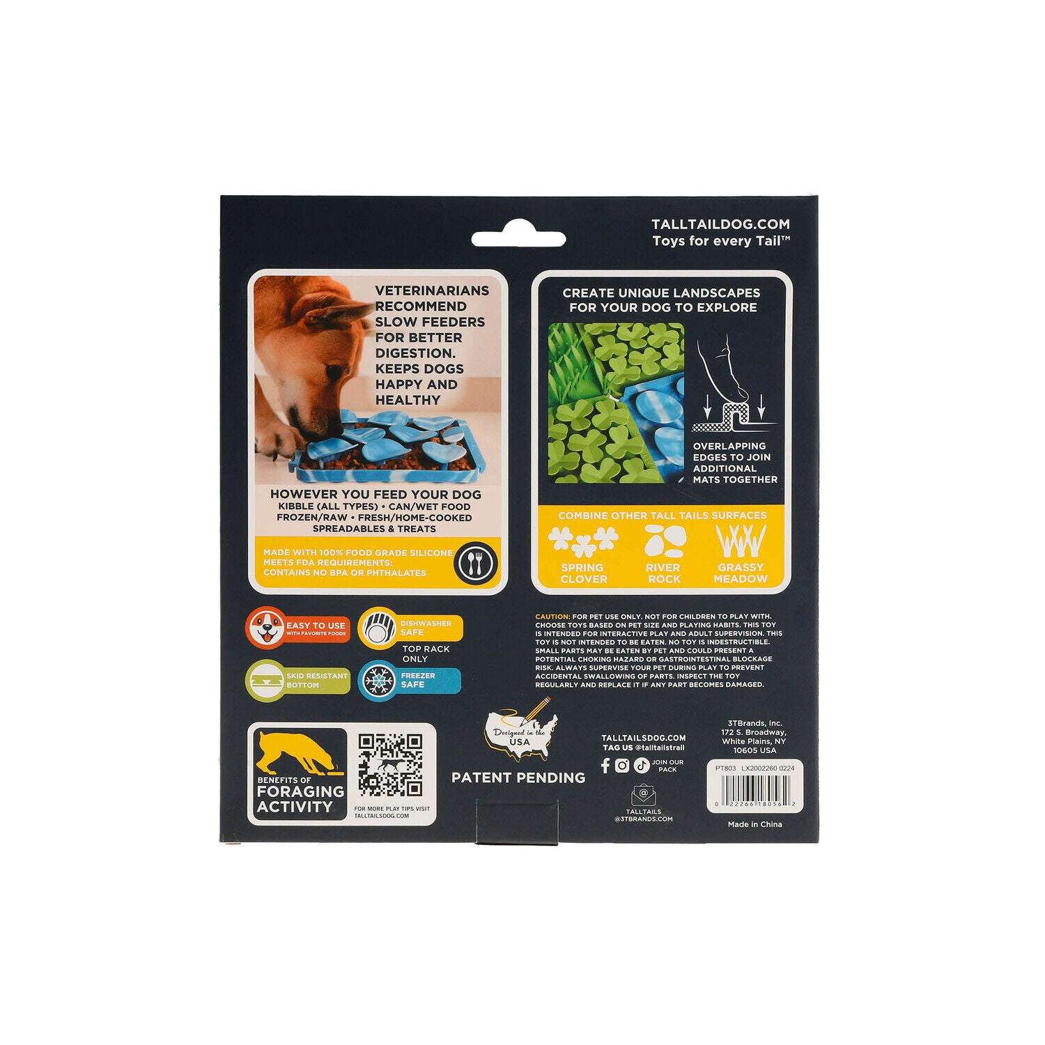 Tall Tails Rock Foraging Mat Interactive Dog Slow Feeder Mat