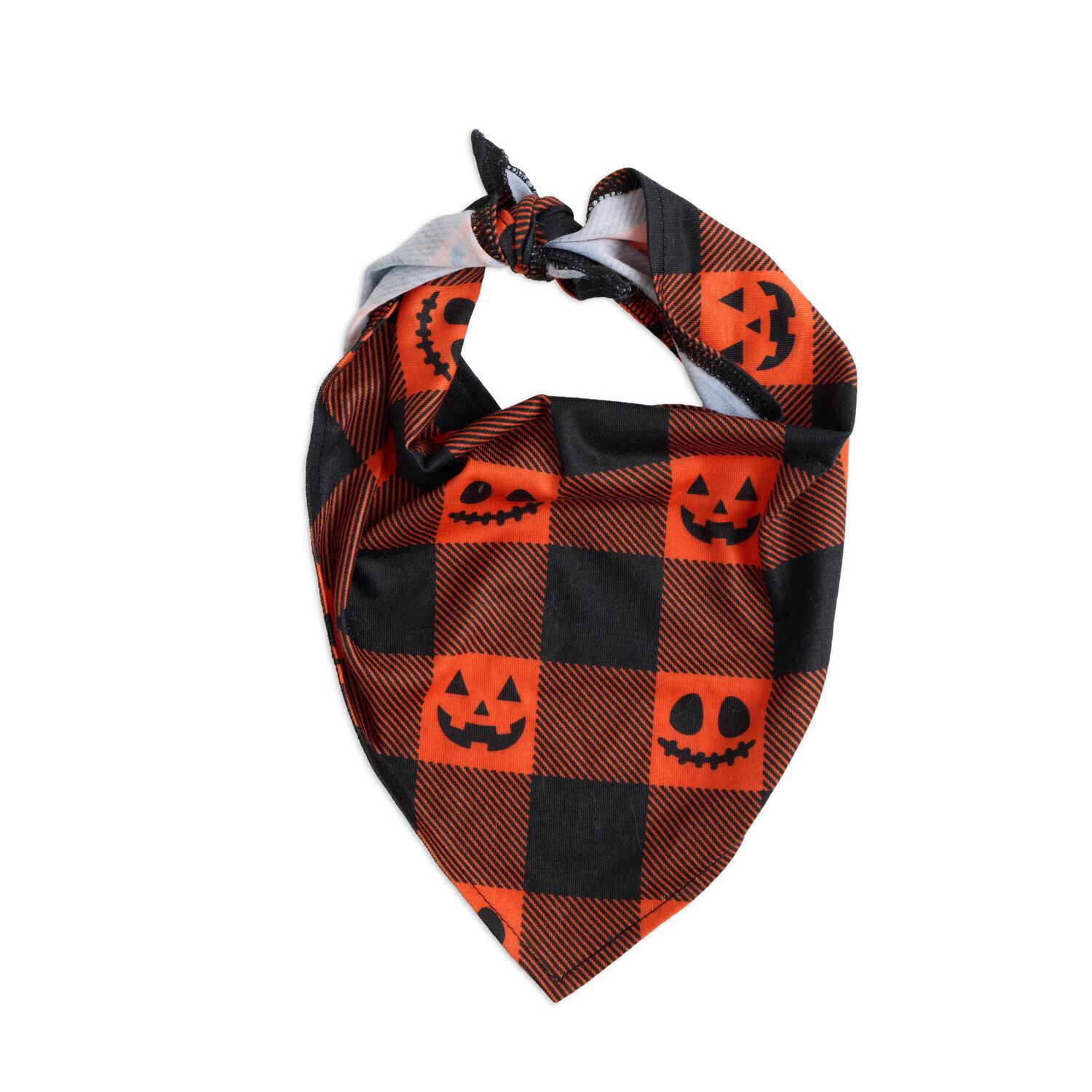 Aristopet Halloween Check Jersey Dog Bandana, Extra Small/Small