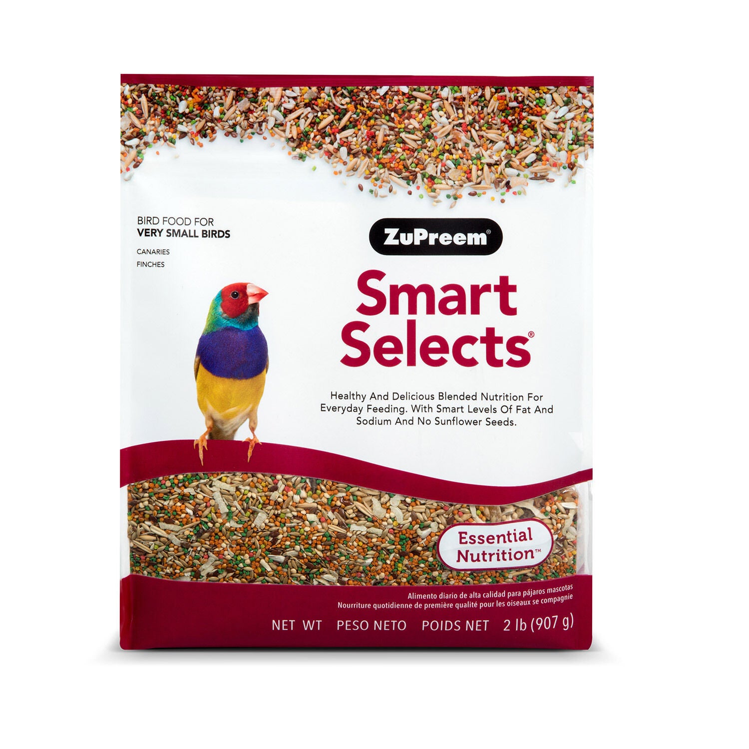 Zupreem Smart Selects Bird Food Canaries & Finches 2 Lb