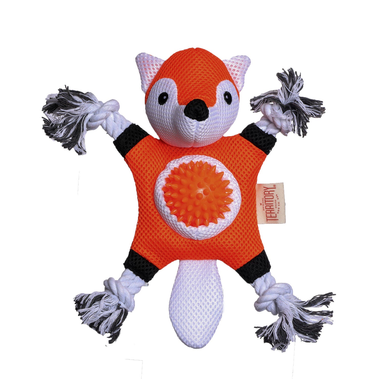 Territory Fox 2-In-1 Fetch Tug Dog Toy, 10"
