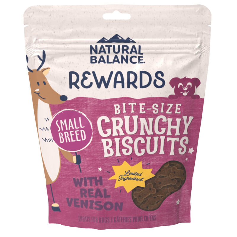 Natural Balance Rewards Limited Ingredient Crunchy Dog Treats, Venison