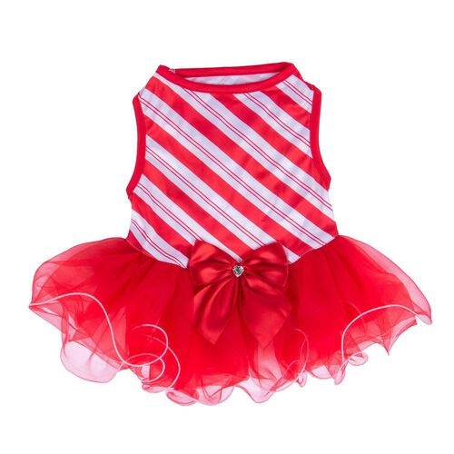 Red Candy Cane Stripe Dress