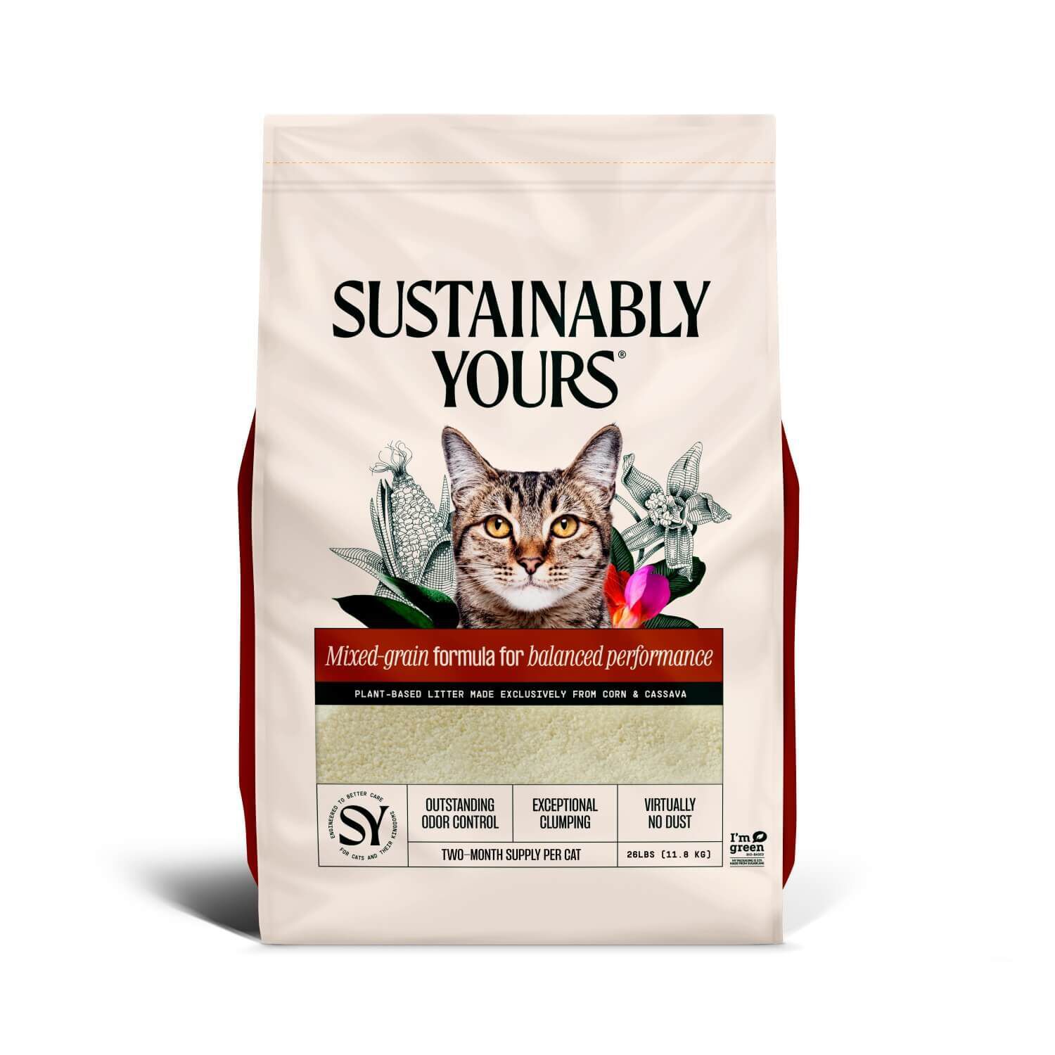 Sustainably Yours Natural Cat Litter MultiCat 26lb Pet Supermarket